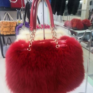 fox fur bag