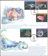 #3439-43 Deep Sea Creatures S & T FDC Set (15520003439-43001)