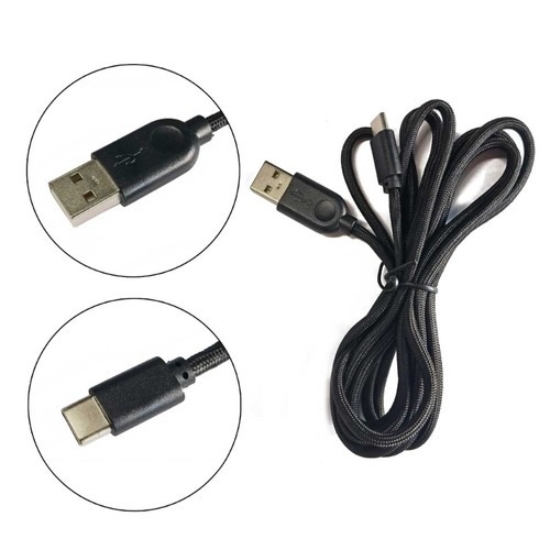 Usb-C Type-C Mouse Cable Line Soft Nylon Wire Line For Ninjutso Sora 1.8-2M - Picture 6 of 7