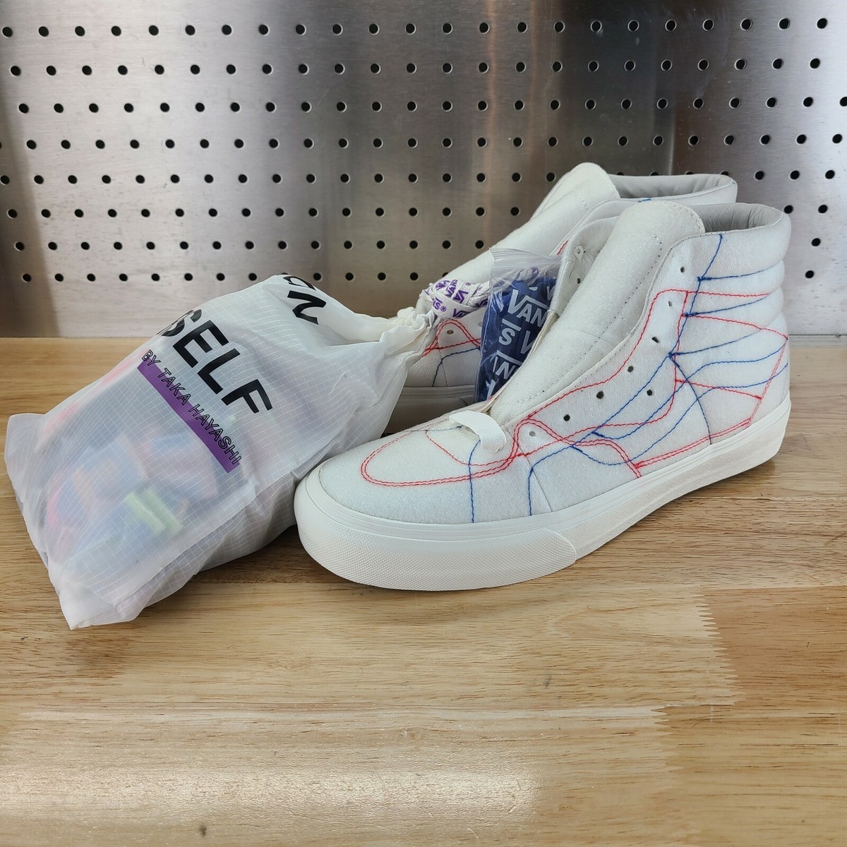 Vans Taka Hayashi x Sk8-Hi LX DIY, Size 10.5 Vans x Taka Hayashi DIY Sk8 Hi Vault LX (H&L) Marshmallow  main image 3