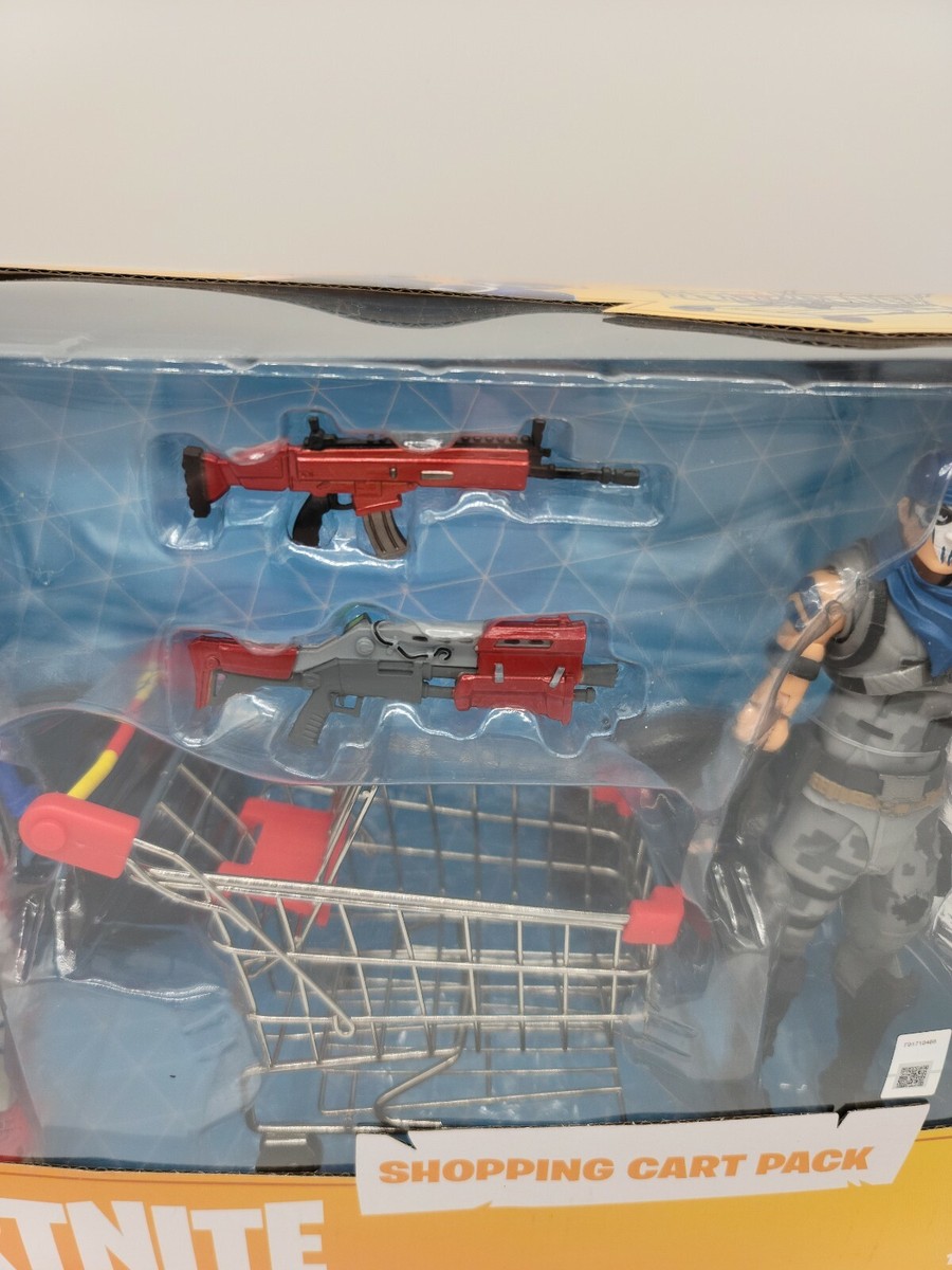 NEW FORTNITE Shopping Cart Pack FIREWORKS & WARPAINT 7” Action