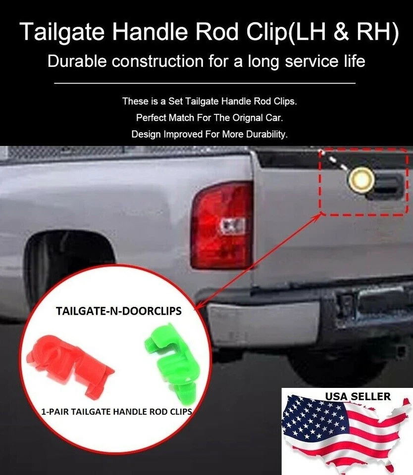 Jeep Dodge Chevy Oldsmobile Buick Cadillac Pontiac PUERTA/PUERTA TRASERA CLIPS de cierre Foto 3 de 4