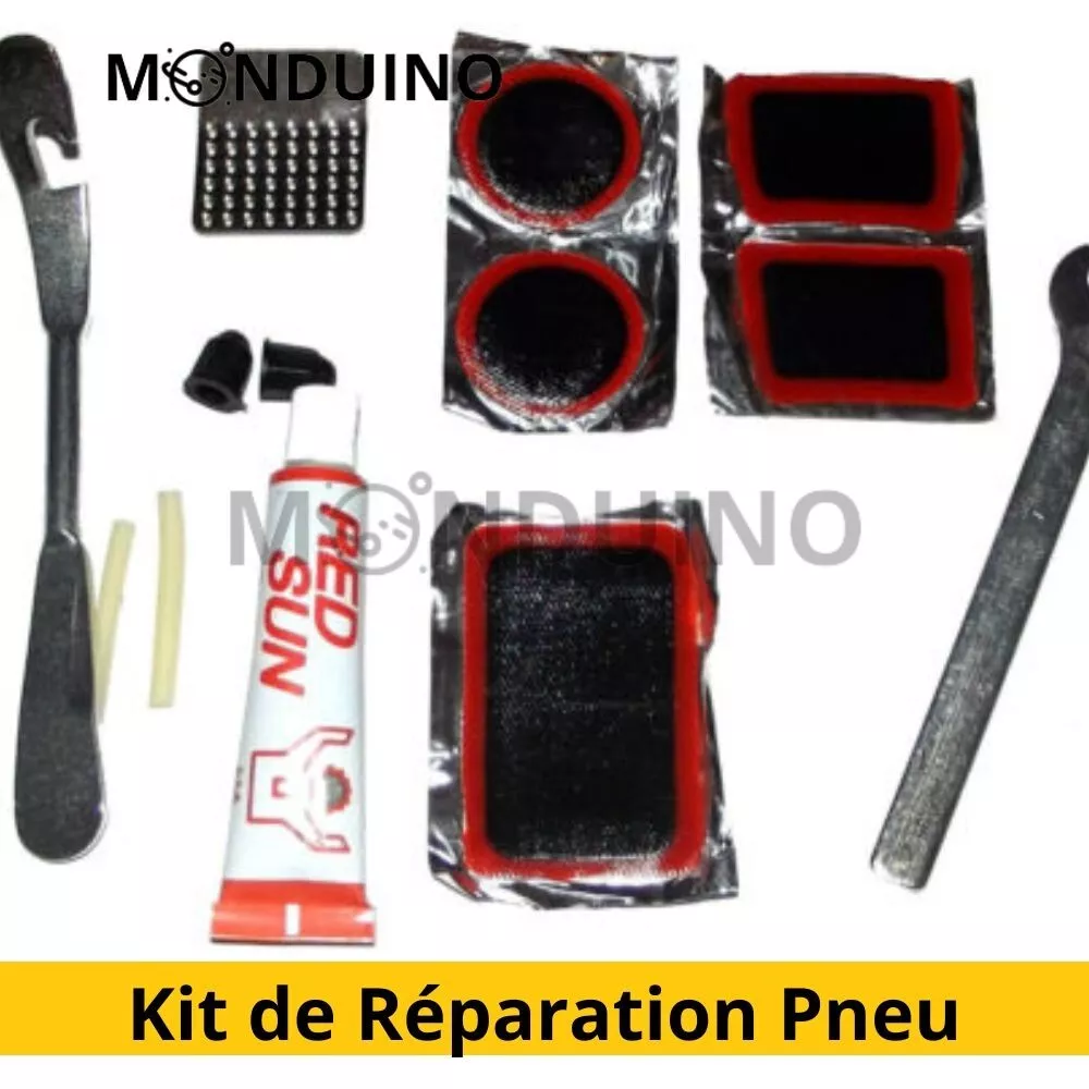 Kit de Réparation Pneu - Rustine - Vélo - 14 Pièces Colle Clé Rustine  Crevaison