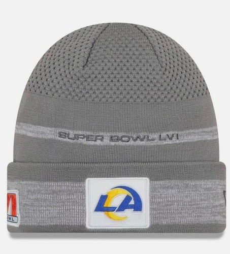 NEW ERA LOS ANGELES RAMS SUPER BOWL LVI BOUND OPENING NIGHT CUFFED KNIT HAT