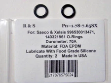 2 Saeco Philips, Xelsis 996530013471, 140321961 O-rings / R&S 1.78-7.65SX / EPDM