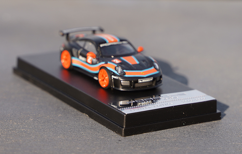 1/64 Porsche 911 GT2 RS Diecast model samochodu czarny zabawka prezent kolekcja - Zdjęcie 1 z 5