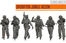 Gunslinger Ultra Modern Miniatures Jungle Ops Operator Team Spectre Operations