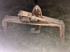 Antique Primitive Wooden Carpenters  Shave Horse