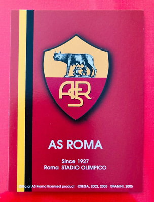 2004-05 Panini SEGA WCCF European Clubs AS Roma complete