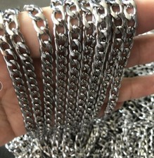 5Meter Lot 5mm Figaro Link Chain Stainless Steel Jewelry Findings NK Chain DIY