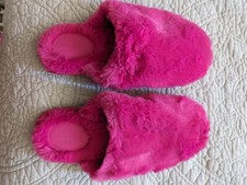 Women's Emily Puff Scuff Slippers - Stars Above Pink size Large 9-10 