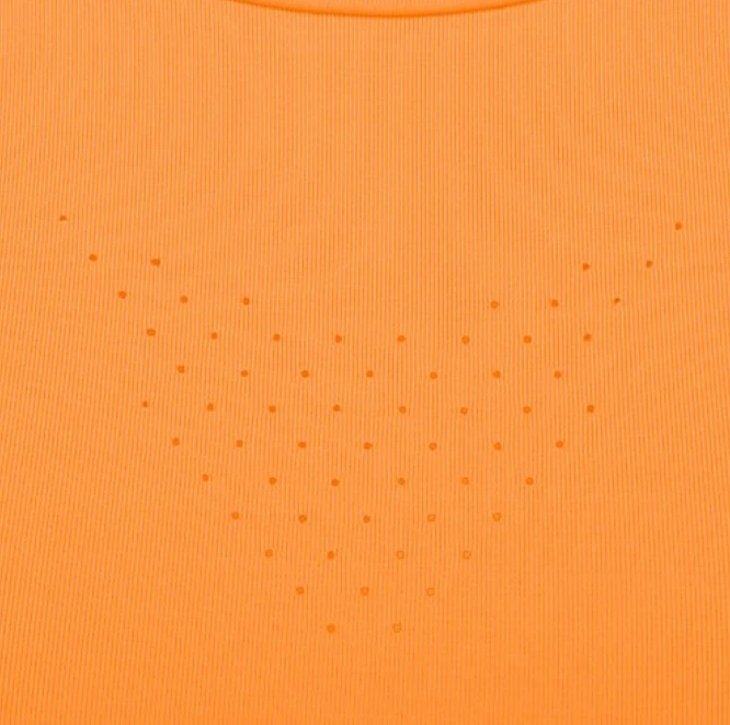 Camiseta sin mangas ASICS para mujer XS naranja fluorescente gris correr correr correr ejercicio fitness nueva Foto 3 de 4