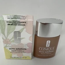 Clinique WN98 Acne Solutions Liquid Makeup Foundation Cream Caramel X30