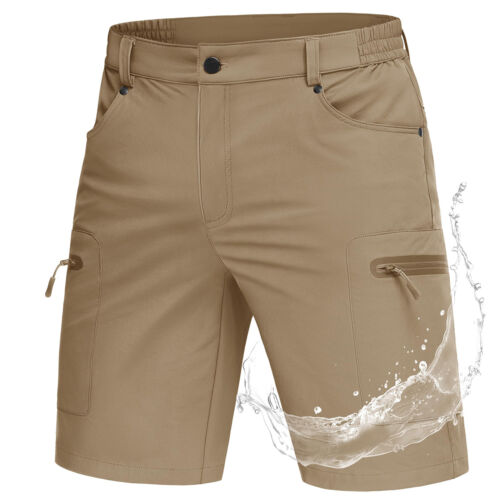 Mens Outdoor Cargo Shorts Quick Drying Casual Golf Fishing Running Hiking Shorts - Picture 11 of 76