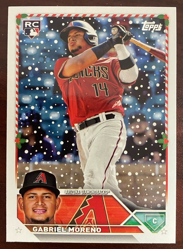 2023 Topps Holiday #H93 Gabriel Moreno Rookie Arizona Diamondbacks RC