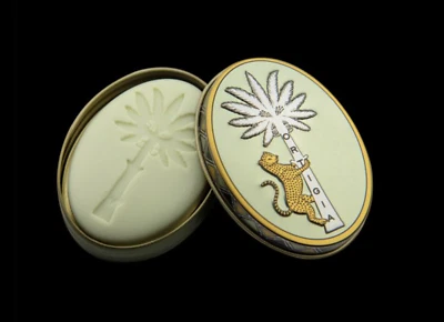 Single Fico d'India Soap in Tin by Ortigia, Luxury Olive Oil Soap Gift Box