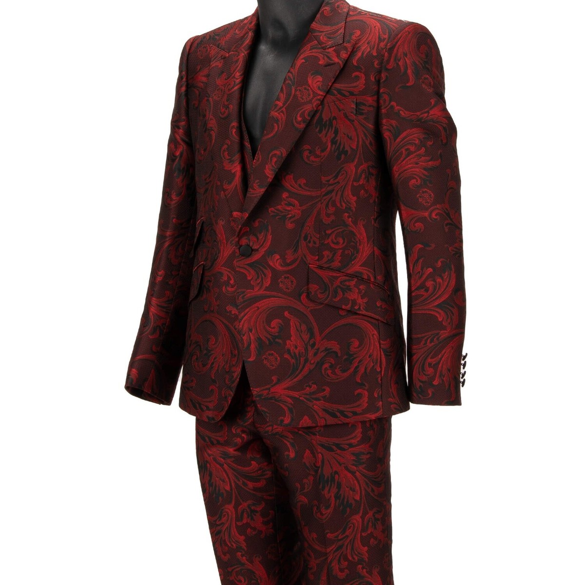 【VIP価格】DOLCE & GABBANA Opulent Red Baroque Detail Blazer s-l1200.jpg