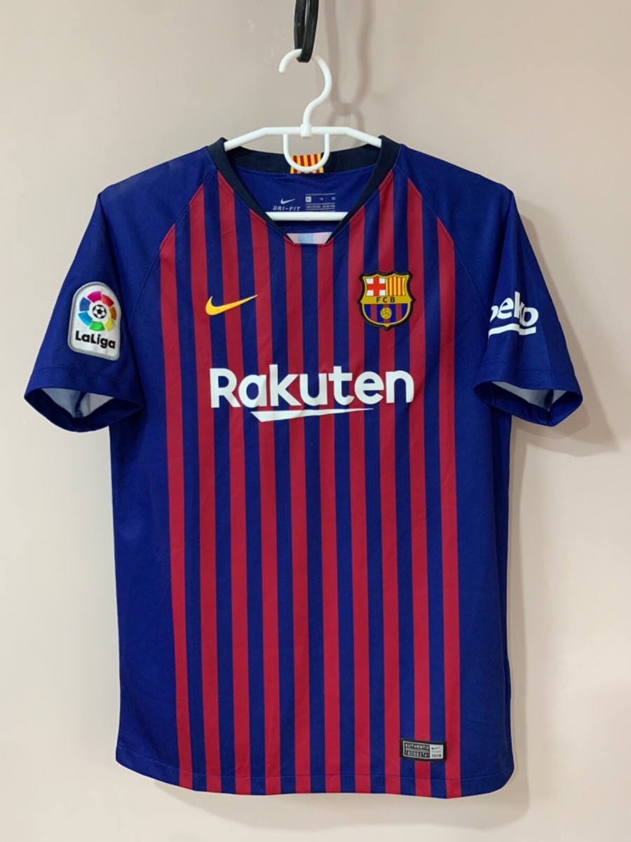 Barcelona 2018/19 Home Football Shirt Nike Soccer Jersey Size