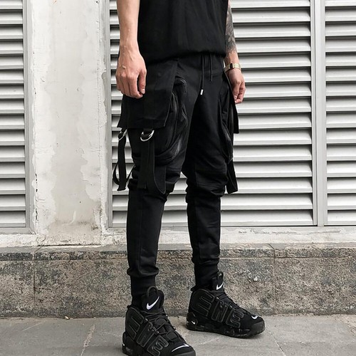 Niepce Matte Black Pants Streetwear 