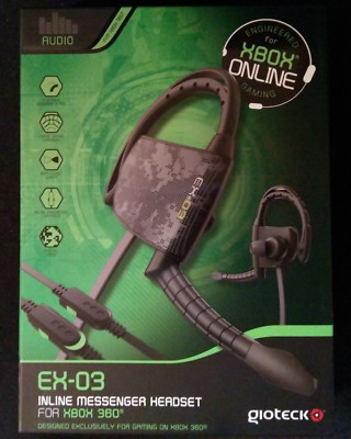 Gioteck EX-03 Black Ear-Hook Headset (for the Xbox 360)