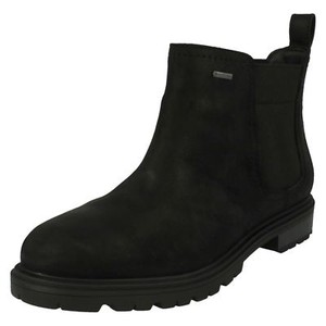 Mujer Clarks Doxbury Jazz GTX Casual Negros de Piel Botines - Ancho D | eBay