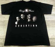 VTG Boyz II Men 2 Men Evolution Tour 1997 T Shirt Black All Size Gift HH227