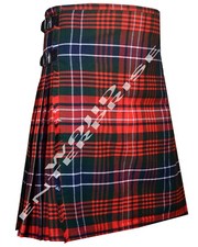 Scottish Handmade Traditional Wilson Modern Tartan 8 YARD Kilt Men's Custom Size