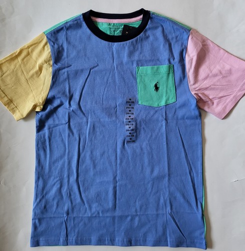 Polo Ralph Lauren Boys short sleeve t-shirt Pony Logo Size M L XL Colorblock - Picture 5 of 11