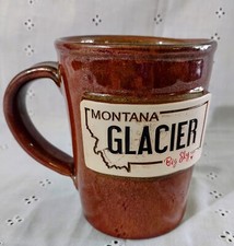 J.J Pots Made In USA 3-D Montana Glacier Big Sky Mug