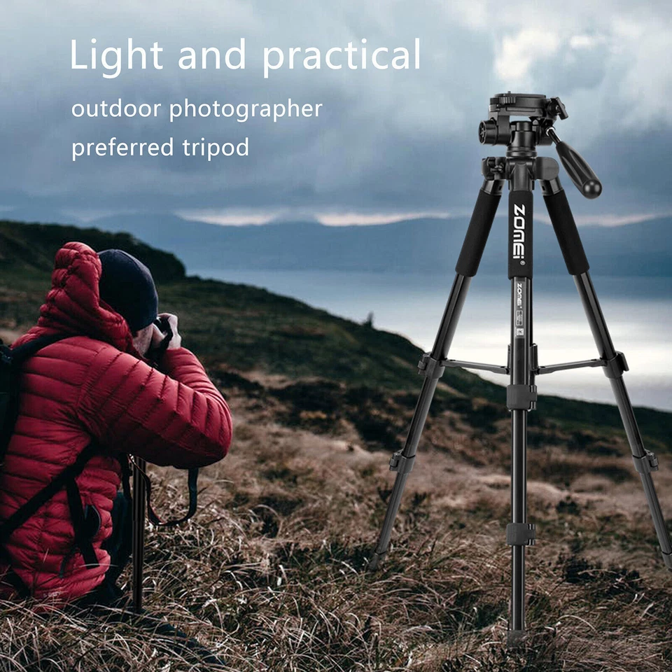 ZOMEi Q222 Digital SLR Camera Tripod Monopod 2 in 1 Travel Portable Tripod - Image 2 of 3