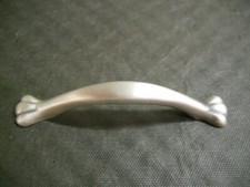 13 LOT OF 5 SATIN/BRUSHED NICKEL HANDLES 3 3/4" HOLE TO HOLE KITCHEN CABINET
