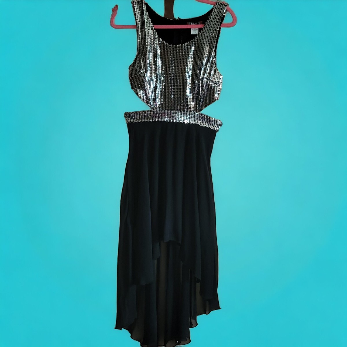 Junior Dress size 5 Cocktail/Party Black with Silver Sequins Trixxie label  NWT | eBay