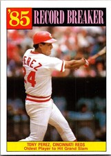 1986 Topps - Record Breaker Tony Perez #205
