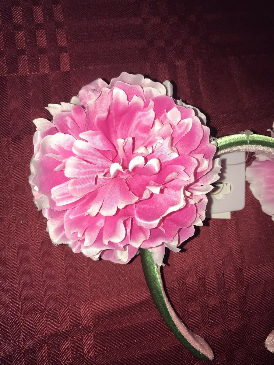 New Disney Parks Flower Peony Minnie Ears headband Disney Parks Spring Floral Minnie Mouse Flower Garden Pink  main image 3