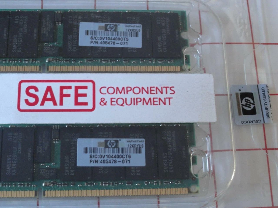 16GB 2x8GB Samsung M393T1K66AZA-CE6Q0 NEW 240p DDR2-667 ECC HP 405478-071 MM-605 - Image 2 of 3