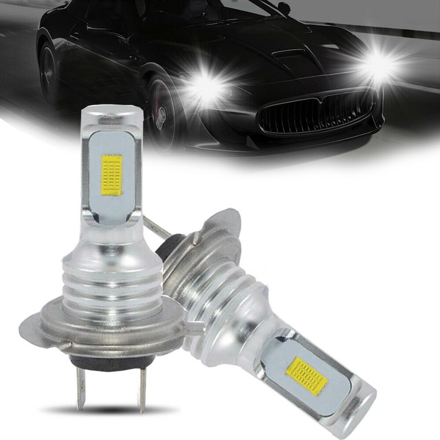 2x H7 LED Headlight Bulbs Conversion Kit High/Low Beam 80W 1000LM White