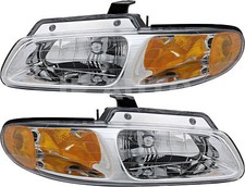For 2000 Dodge Caravan Voyager Headlight Halogen Set Driver And Passenger Side