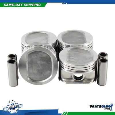 DNJ P1122 Std. size Complete Piston Set For 96-02 Dodge Jeep Dakota 2.5L L4 OHV