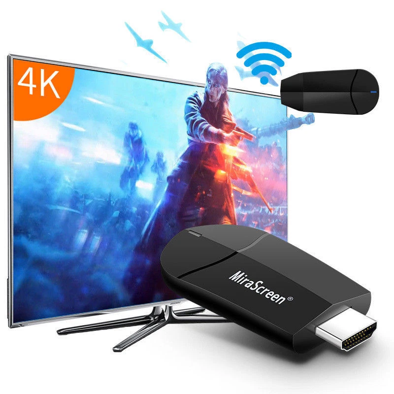 4K 5G WiFi Display Dongle HDTV HDMI Cable Adapter to TV for iPhone IOS Android - Image 2 of 4