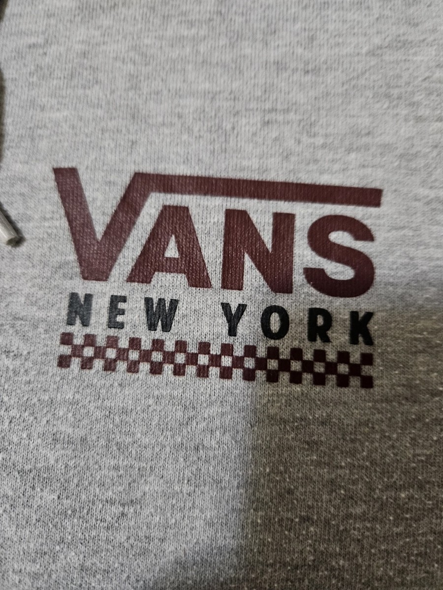 Vans New York State of Mind Grey Pullover Hoodie Size M | eBay