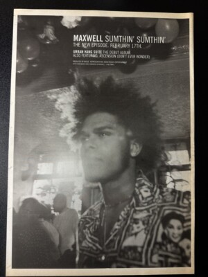 MAXWELL - SUMTHIN' SUMTHIN' 1997 16X11''' MAGAZINE ADVERT / POSTER L424
