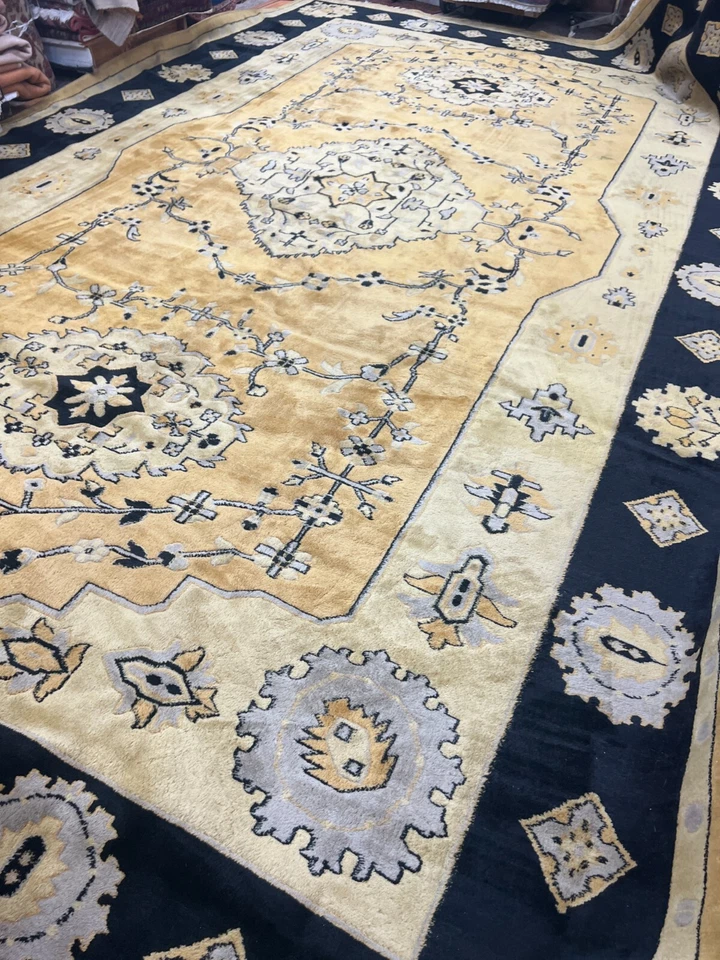 10'7" x 17'7" Antique Chinese Ser api Oriental Rug - 1930s 100% Wool Hand Made - Image 2 of 4