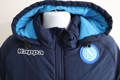 Kappa SSC Napoli Men's Warm Winter Jacket Size Medium Hooded 2017
