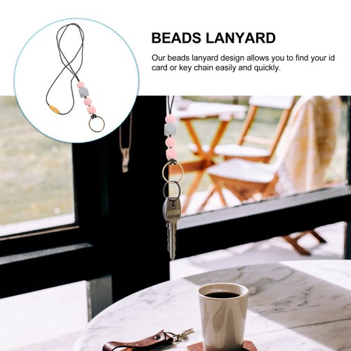 Card Lanyard Anti-lost Key String Beads Lanyard Decorative Phone Strap Card - 第 6/12 張圖片