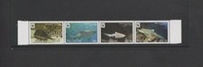 Tonga Niuaf`ou 2012  WWF Zebra Sharks strip set MH   ..hinge remnants gum side