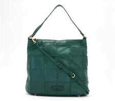 American Leather Co. Heritage Leather Zip Top Bucket Hobo Dark Teal, bag A664479