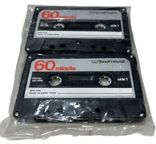 2 Pack ToneMaster 60 Minute Low Noise Blank Cassette Tapes New VTG NOS
