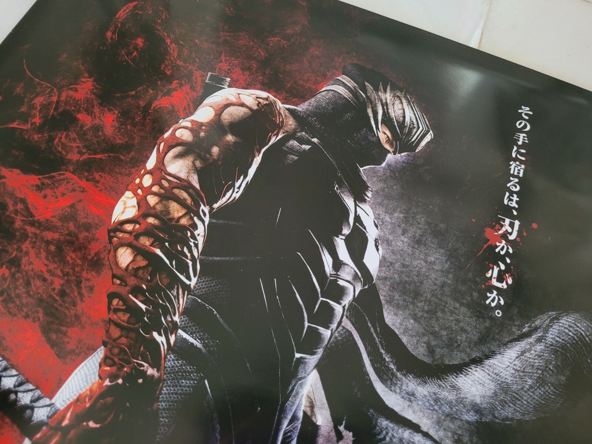NINJA GAIDEN 店頭ポスター Ninja Gaiden 3 PS3 XBOX 360 Official Store Promo Promotional