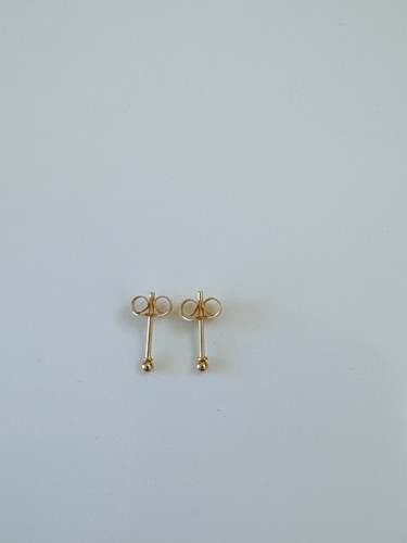 1 Pair Titanium Plated Tiny Small Mini Ball Ear Earring Studs Piercing Earrings - Picture 15 of 18