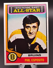 1974 Topps Hockey #129 Phil Esposito All-Star (Bruins) HOF